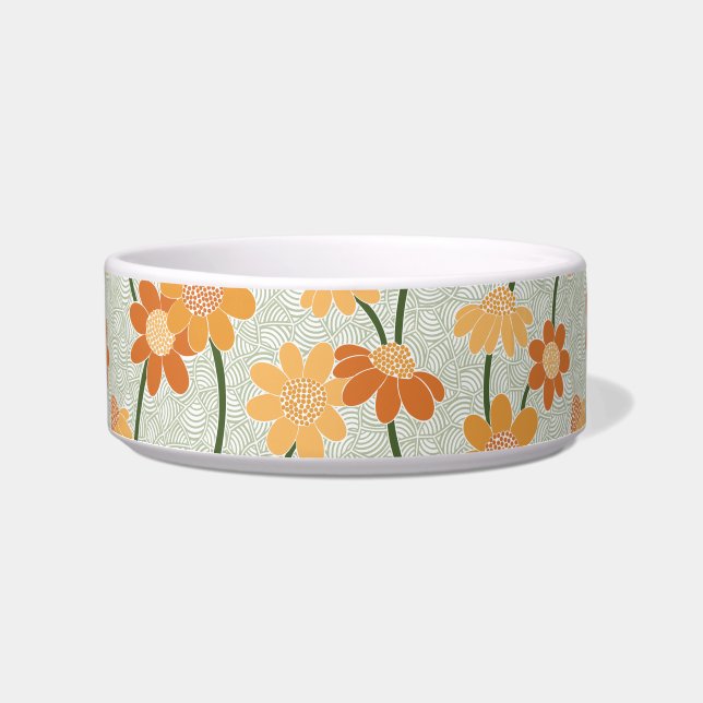 Comedero Flores retro de los años 70 apagadas (Frente)