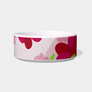 Comedero Flores rosadas y rojas - Floral
