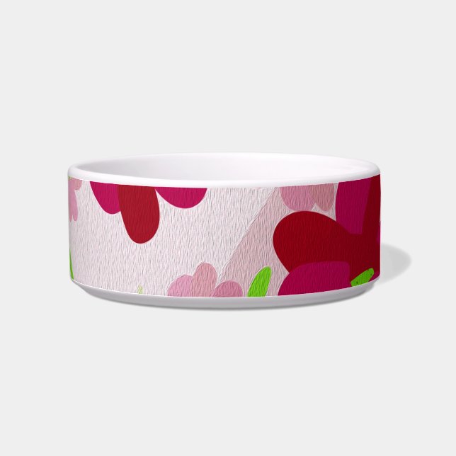 Comedero Flores rosadas y rojas: Floral (Derecha)