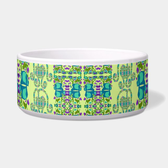 Comedero Flores variadas en forma de taza (Frente)
