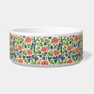 Comedero Flores Vintage Floral Rosa Flores Verdes Exuberant