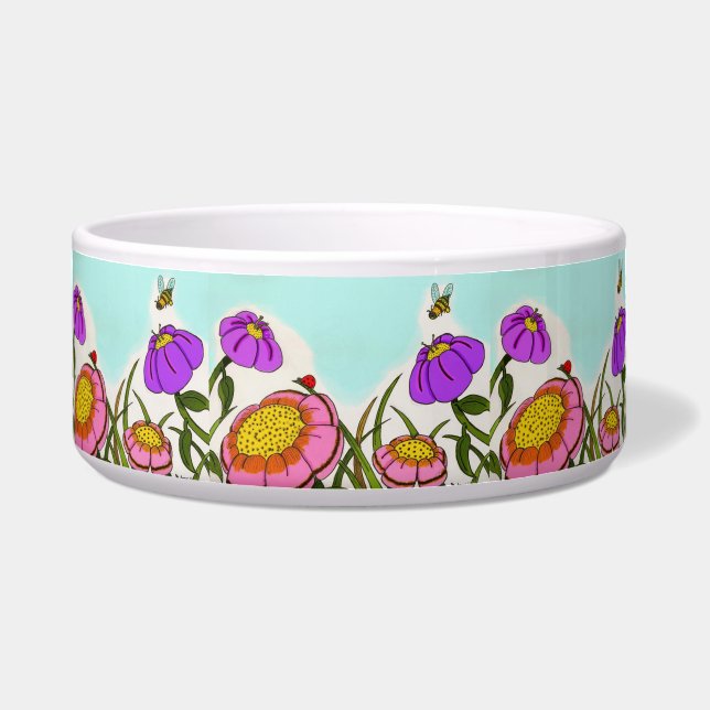 Comedero Flower Meadow Pet Bowl (Frente)