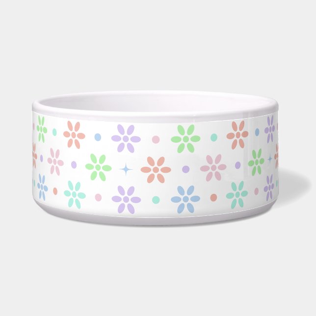 Comedero Flowers, Dots & Sparkles (Frente)