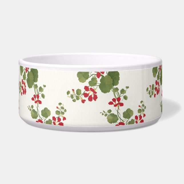 Comedero Fondo de Crema de Nasturcio Rojo (Frente)