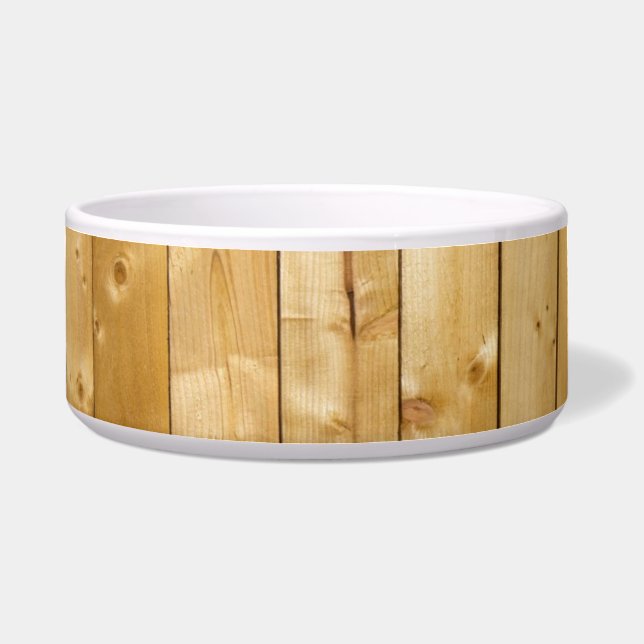Comedero Fondo de madera brillante (Frente)