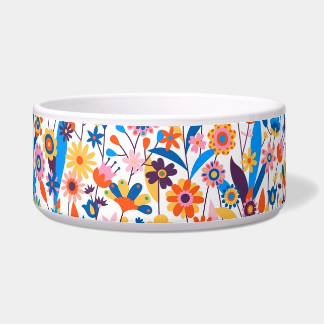 Comedero Fondo floral multicolor exótico-32939 (Frente)