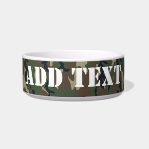 Comedero Fondo Militar de Camuflaje de Woodland