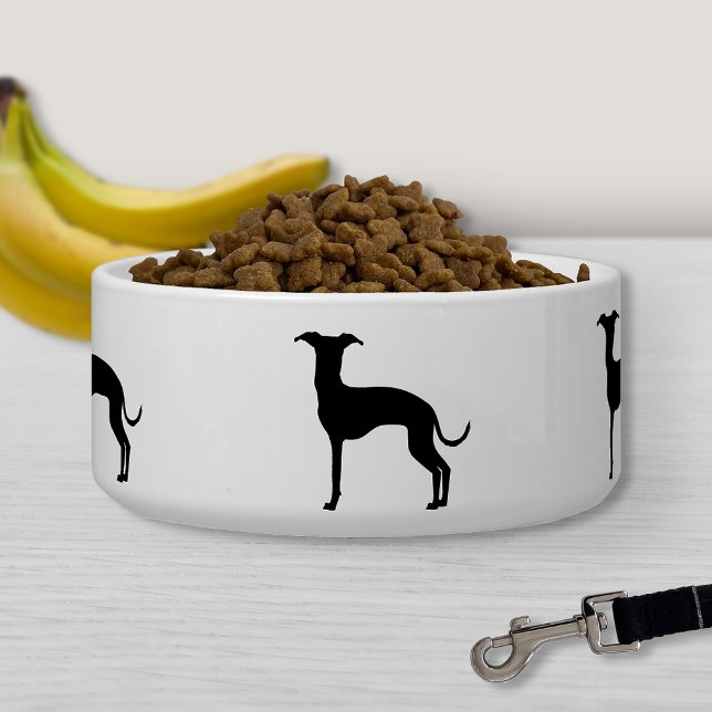 Comedero Formas para perros grises italianos negros (o de c (Subido por el creador)