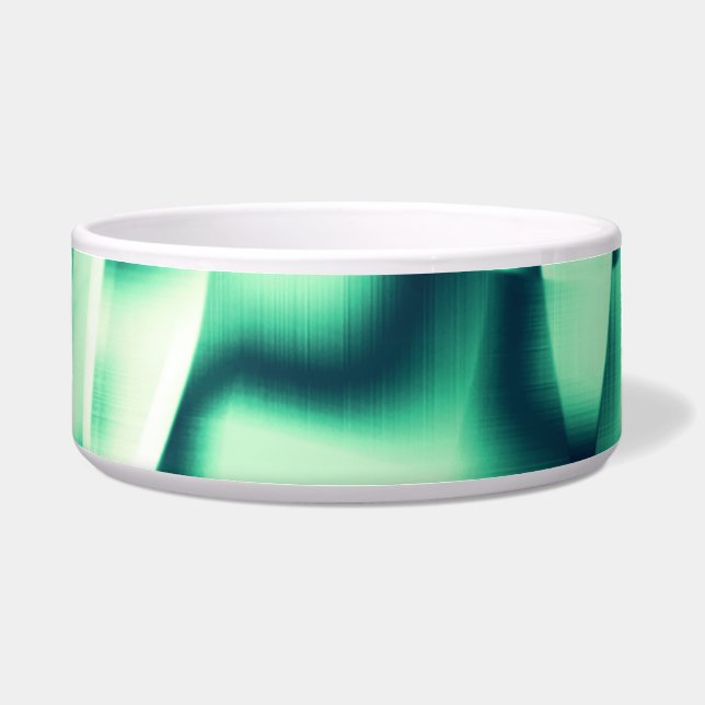 Comedero Formas verdes curvadas de tonos acrílicos y de men (Frente)