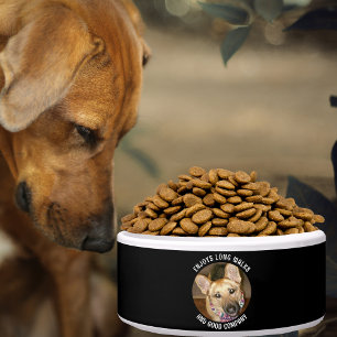 Comedero Foto de personalizado de Black Tan Mascota de cita