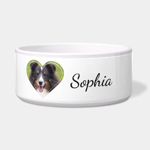 Comedero Foto Mascota Personalizado De Forma Cardíaca Con N