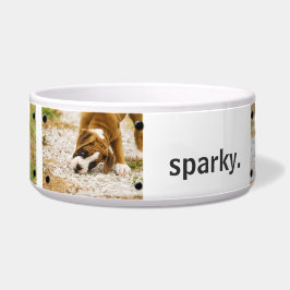 Comedero Foto Personalizado personalizada y tazón de perro 