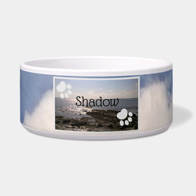 Comedero Fotografía de las huellas de Sky y Sea Paw Añadir  (Frente)