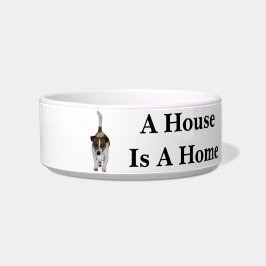 Comedero Fox Terrier Se Siente Como En Casa, Mascota De Cer