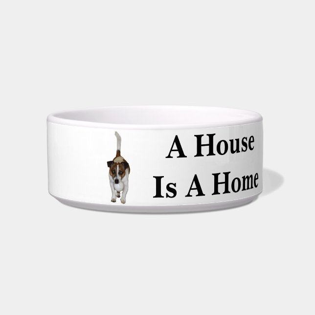 Comedero Fox Terrier Se Siente Como En Casa, Mascota De Cer (Izquierda)