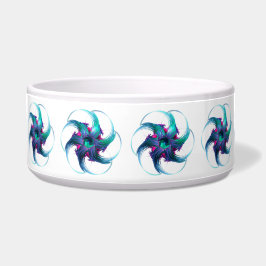 Comedero Fractal Fantasy Swirls Ceramic Pet Bowl