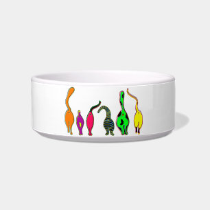 Comedero Frascos de gato coloridos