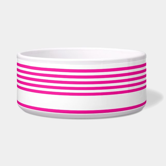 Comedero Fuchsia y cinco rayas blancas (Frente)