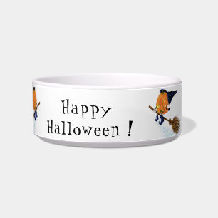Comedero Funny Halloween Bowl Calabaza de Brujas Volando