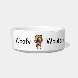 Comedero Funny Personalizado Bulldog Dog Bowl