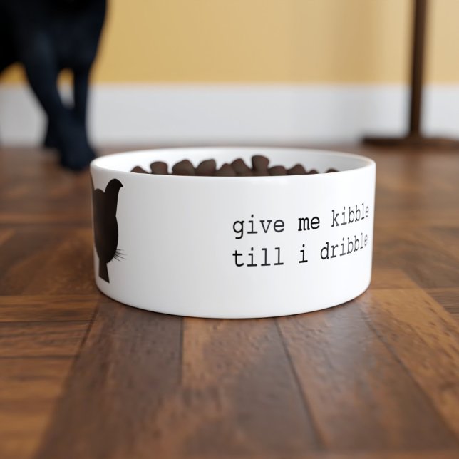 Comedero Funny Personalizado de gato negro taza de comida p (Subido por el creador)