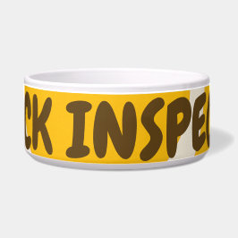 Comedero Funny Personalizado Pet Bowl - "Inspector Snack"