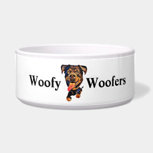 Comedero Funny Rottweiler Dog Bowl
