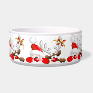 Comedero Funny Santa y Personalizado de renos