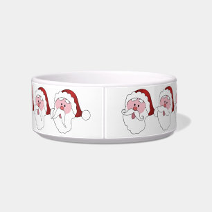 Comedero Funny tazones de mascota Santa personalizado