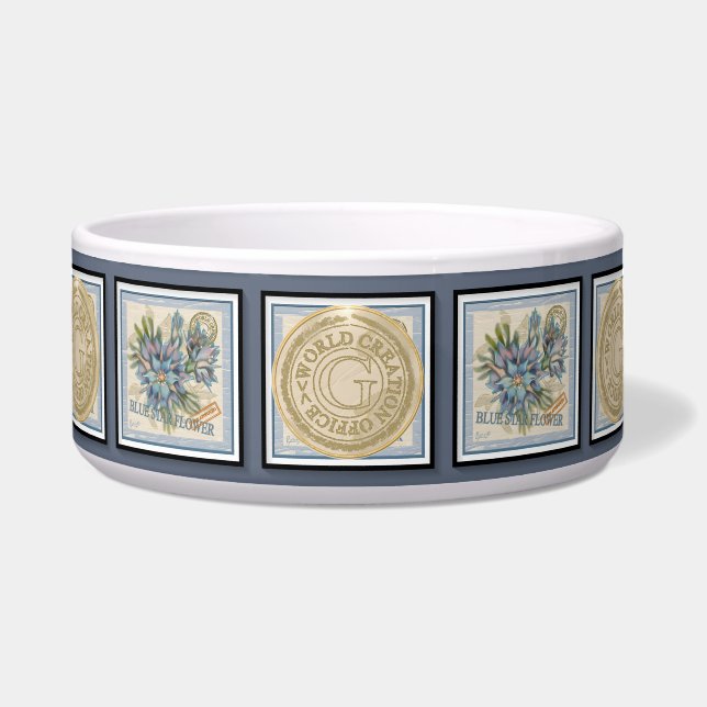 Comedero G Creación Oficina Flor azul (Frente)