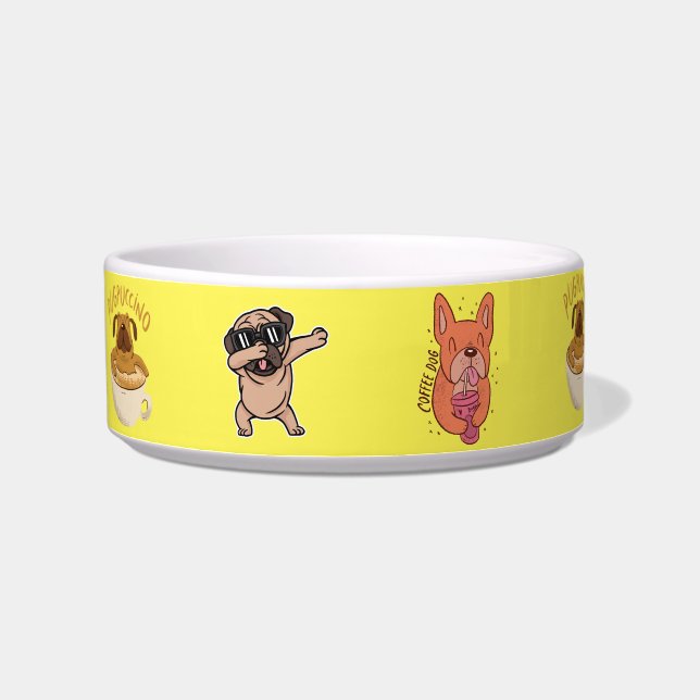 Comedero Gafas de sol divertidas de Pug (Izquierda)