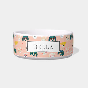 Comedero Gafas de sol para perros Gafas Rosa Nombre Mascota