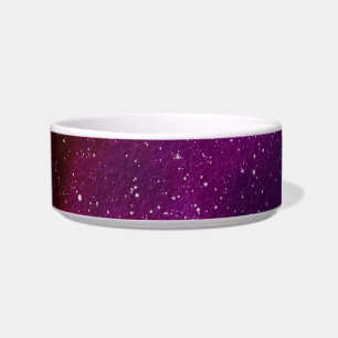 Comedero Galaxias acuáticas de color rosa púrpura
