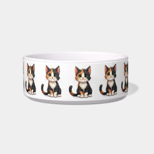 Comedero Gatito Calico Caprichoso con Actitud de Gato
