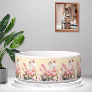 Comedero Gatito de Floral Rosa Juega al Escondite