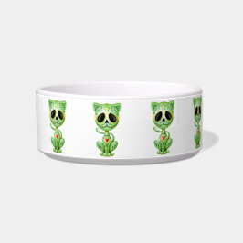 Comedero Gatito verde del azúcar del zombi