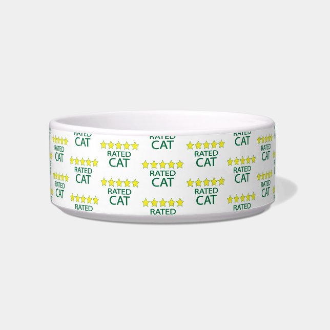 Comedero Gato de cinco estrellas (Frente)