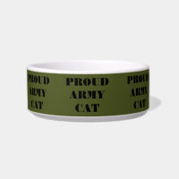 Gato del ejército orgulloso de la mascota Bowl