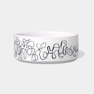 Comedero Gato en el tazón de comida de estambre