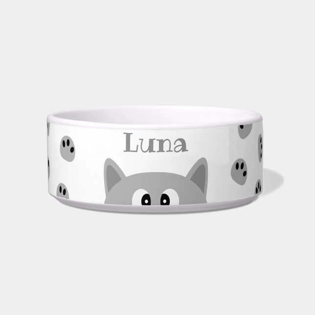 Comedero Gato gris (Frente)