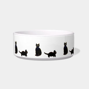Comedero Gato lindo arte gatos gatos negros