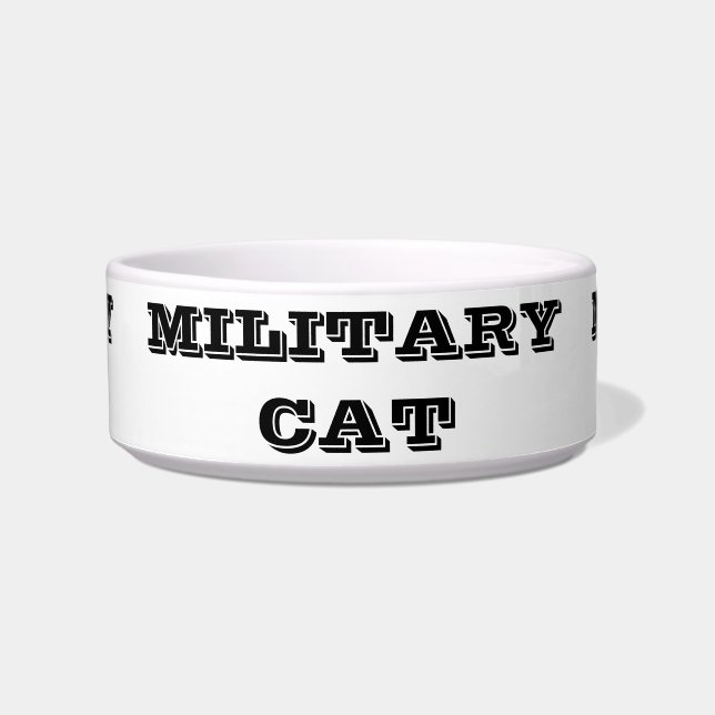 Comedero Gato militar de Dog Bowl (Frente)