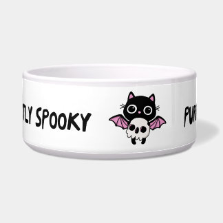 Comedero Gato Murciélago Cute de Halloween - Chiste Espeluz