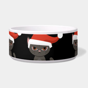 Comedero Gato Negro Enojado Regalos Divertidos de Navidad H