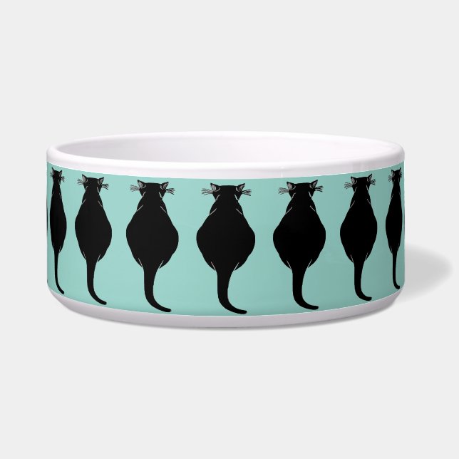 Comedero Gato negro grande (Frente)