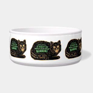 Comedero Gato negro vintage de Halloween