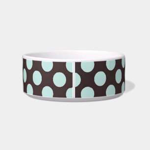Comedero Gato o perrito de Bowl_ del mascota de los lunares