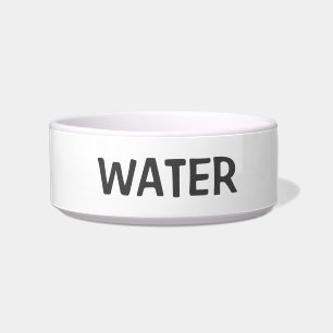 Comedero Gato O Perro De Agua Blanco Y Gris Simple Y Simple