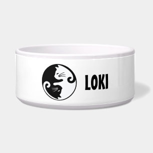 Comedero Gato Ying Yang Personalizado
