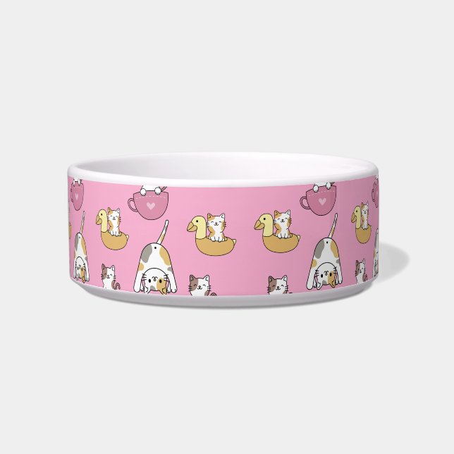 Comedero Gatos adorables (Frente)
